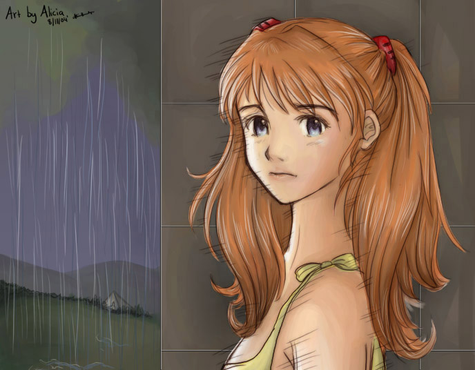 Asuka contemplative - ''You won't even hold me.''